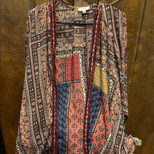 M/L bohemian umgee multicolor kimono